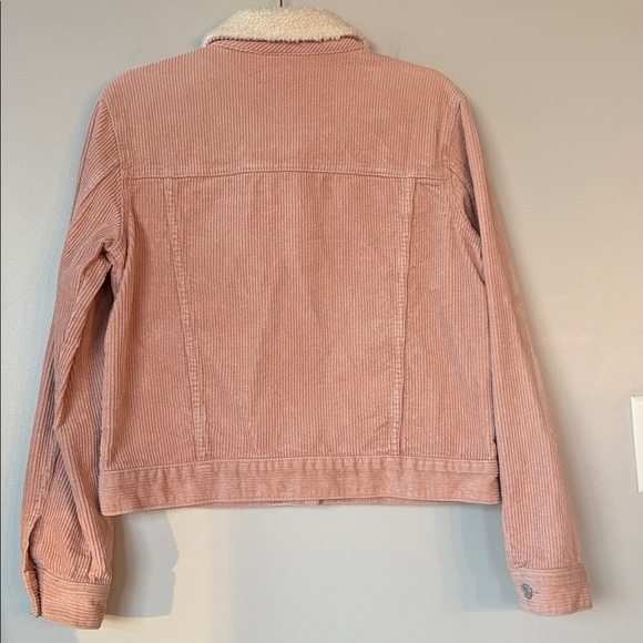 Pacsun Pink corduroy jacket with Sherpa collar - Picture 3 of 8